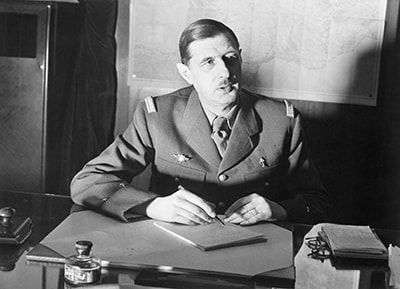 De Gaulle à son bureau à Londres