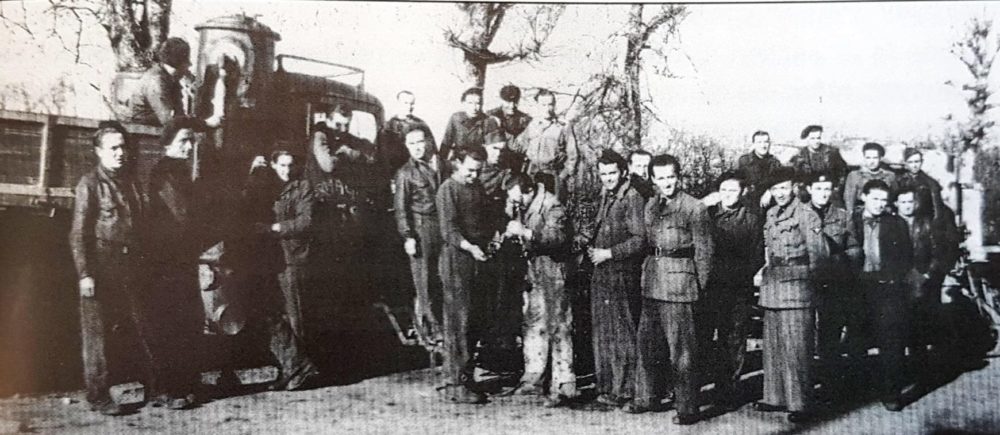 Le parc auto du bataillon